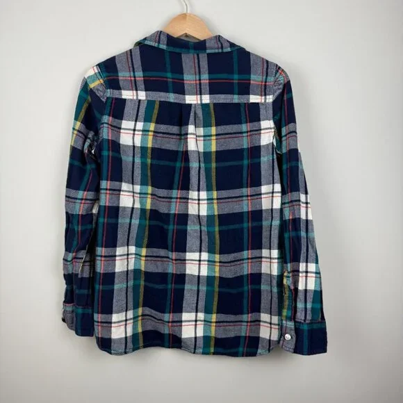 Old Navy Women's Plaid Flannel Classic Fit Button-Down Shirt, Size M - Picture 4 of 6